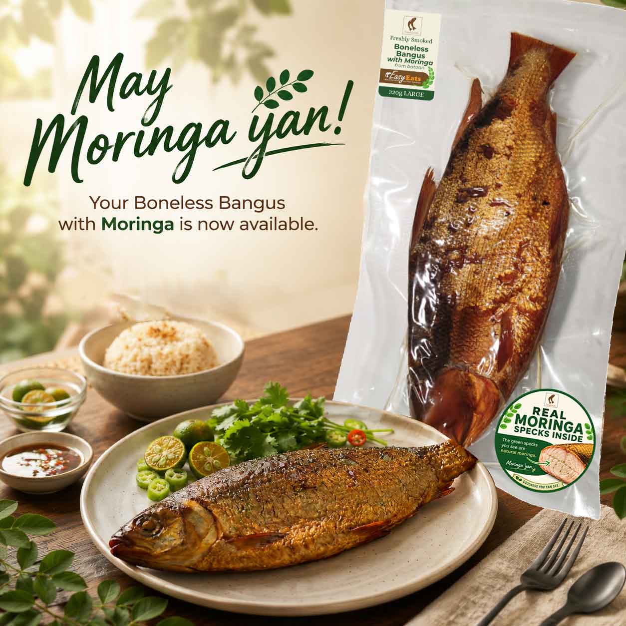 EasyEats Tinapang Boneless Bangus with Moringa