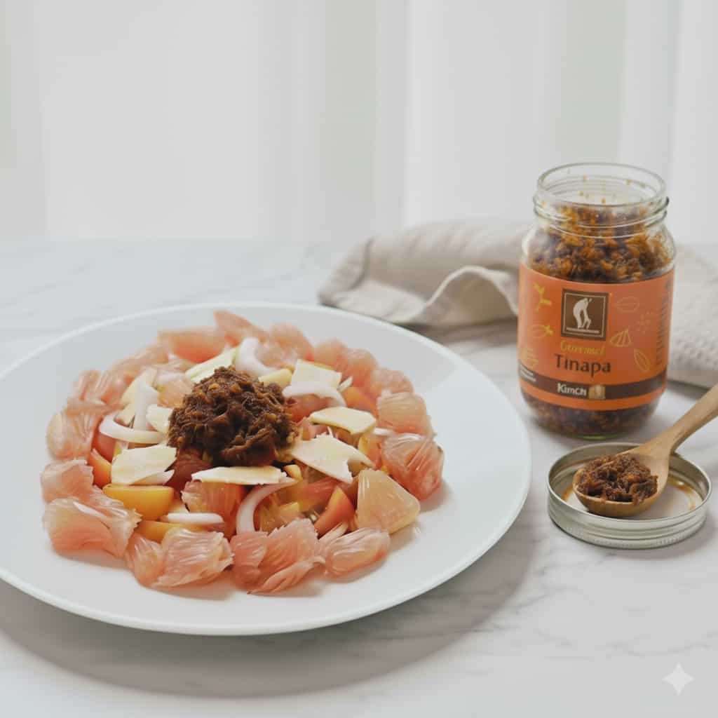 Kimchi Tomato and Pomelo Salad