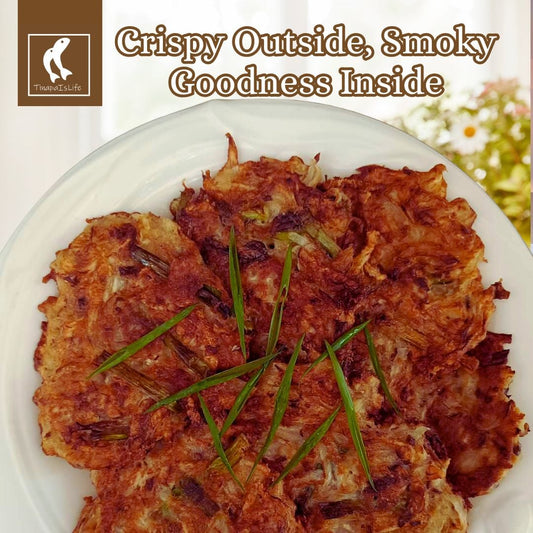 Radish Fritter with Galunggong Tinapa