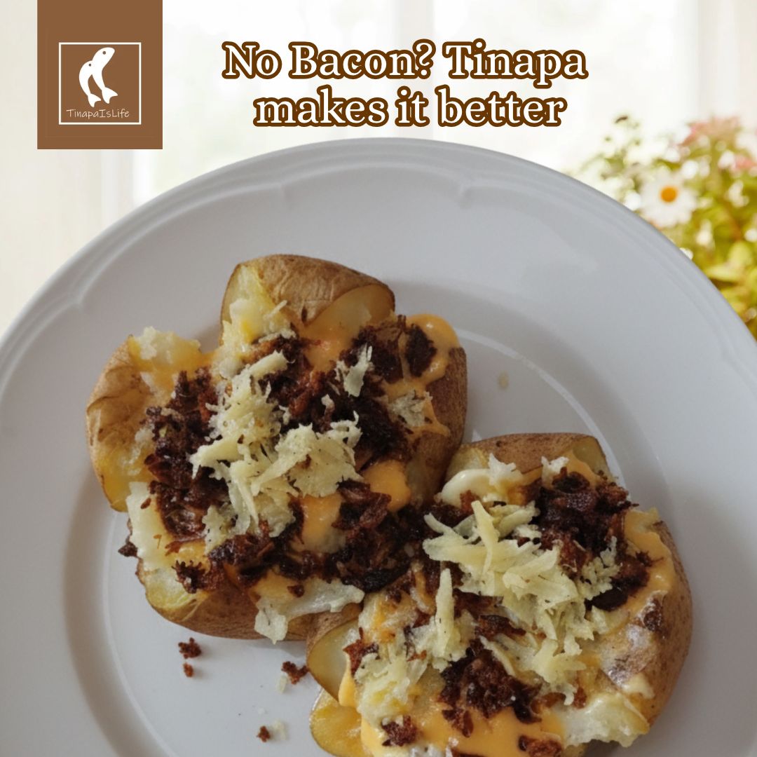 Jacket Potato with Tinapa flakes