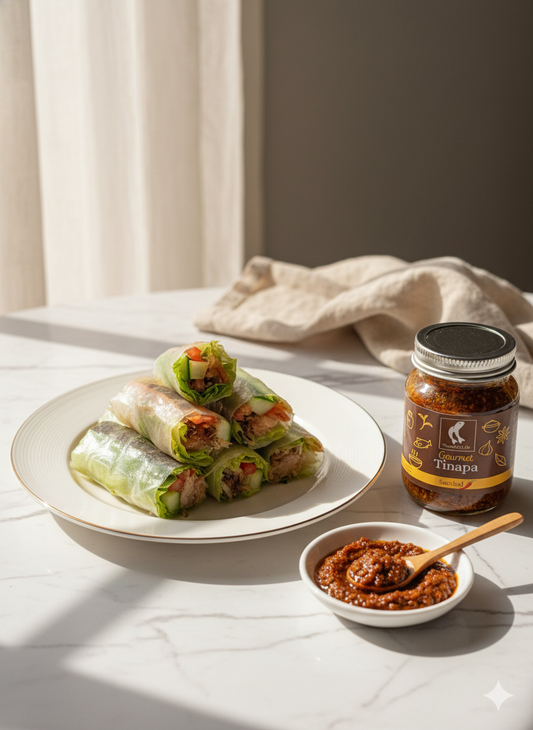 Kimchi or Sambal Vietnamese Roll