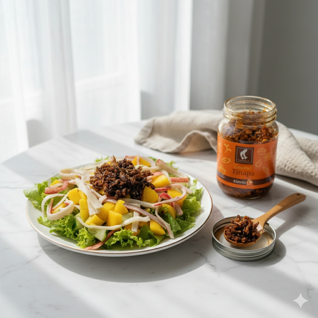 Kimchi Mango Kani Salad