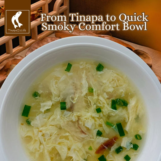 Tinapa Egg Drop Soup
