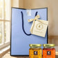 Premium Gourmet in Golden Cap - Blue Gift Bag Bundle of 2 Bottles (Kaffir+Kimchi)
