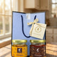 Premium Gourmet in Golden Cap - Blue Gift Bag Bundle of 2 Bottles (Kaffir+Sambal)