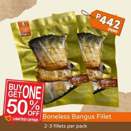 [Limited Time Offer - Buy 1 Take 1 50% off] EasyEats Tinapang Bangus Fillets 180g