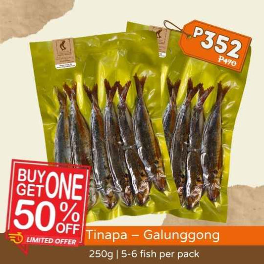 March 29 Flash Sale [Buy 1 Take 1 50% off] Tinapa – Galunggong 250g