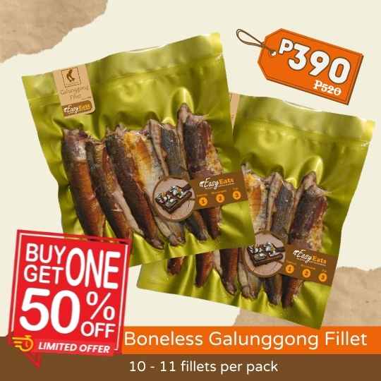 [Limited Time Offer - Buy 1 Take 1 50% off] EasyEats Tinapang Galunggong Fillets 150g