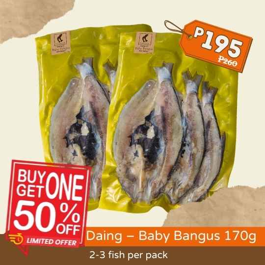 [Limited Time Offer - Buy 1 Take 1 50% off] Daing – Baby Bangus 170g