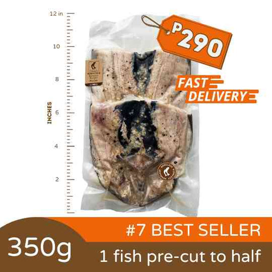 Daing - Boneless Bangus JUMBO 350g (Pre-Cut)