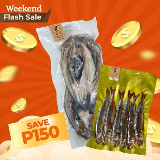 Weekend Flash Sale [Save 150] Daing Baby Bangus Family Pack 500g + Galunggong 250g