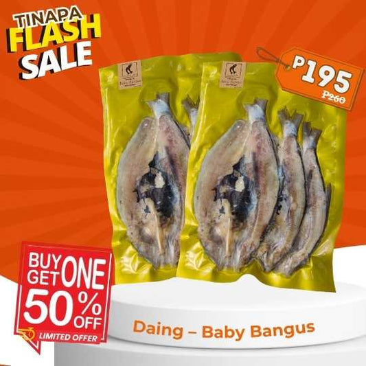 Flash Sale [Buy 1 Take 1 50% off] Daing – Baby Bangus 170g