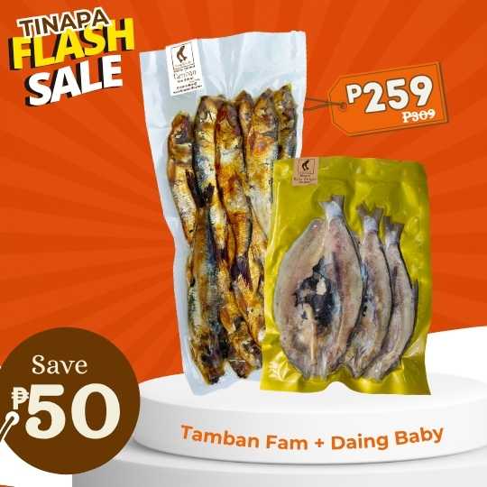 Flash Deals [50 off] Tamban Family Pack + Daing Baby Bangus