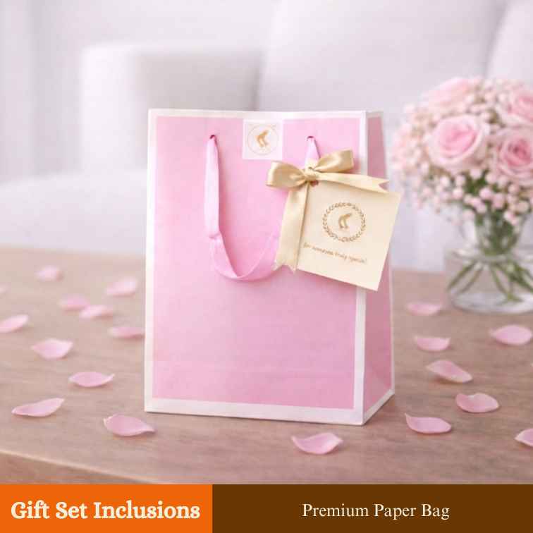 Premium Gourmet in Golden Cap - Pink Gift Bag Bundle of 2 Bottles (Sambal+Kimchi)