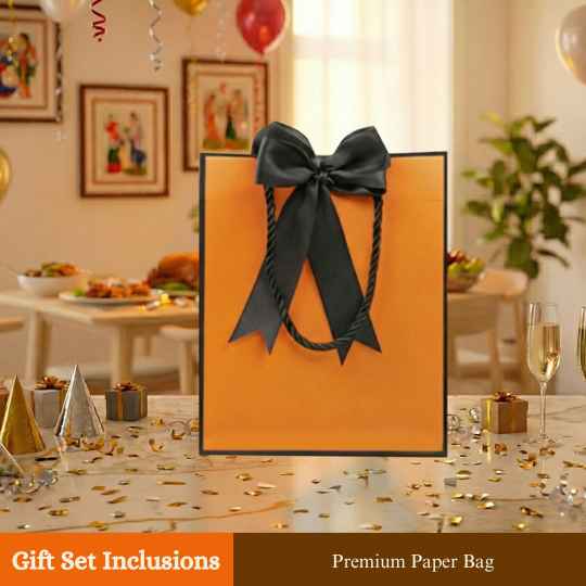Premium Gourmet in Golden Cap Holiday Gift Bag Bundle of 3 Bottles