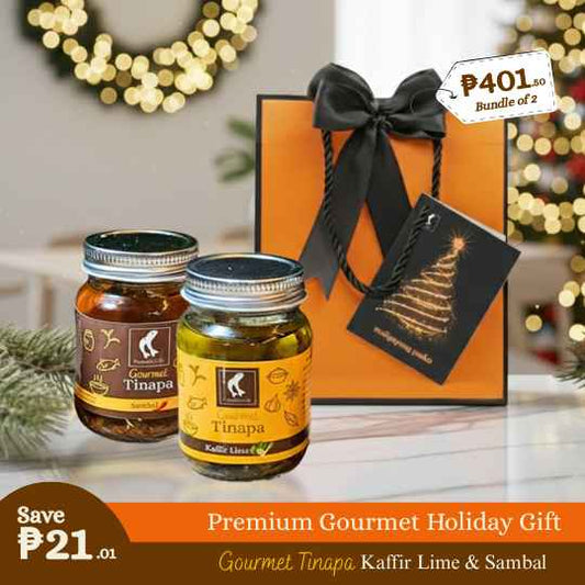 Premium Gourmet Holiday Gift Bag Bundle of 2 Bottles (Kaffir + Sambal)