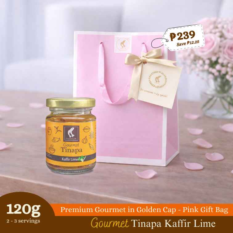 Premium Gourmet in Golden Cap - Pink Gift Bag Bundle of 1 Bottle (Kaffir)