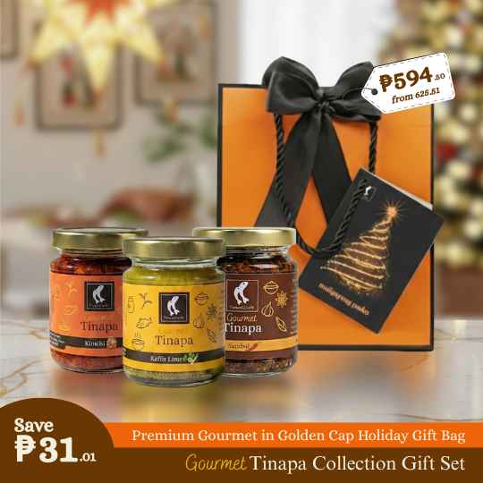 Premium Gourmet in Golden Cap Holiday Gift Bag Bundle of 3 Bottles