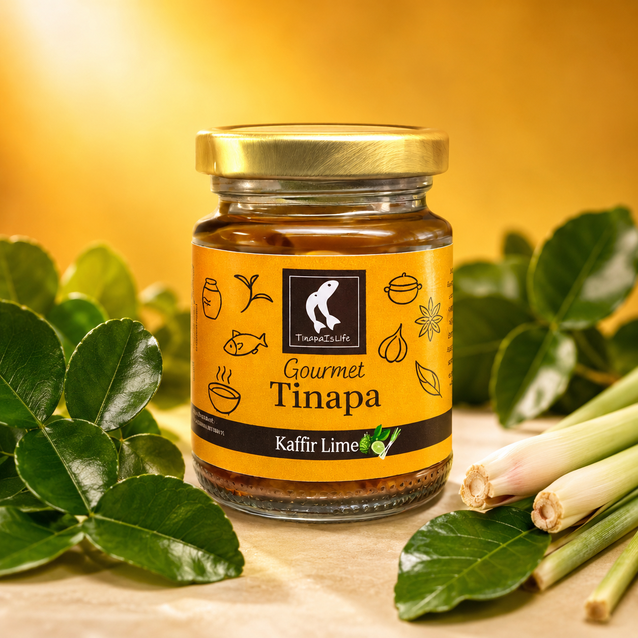 Gourmet Tinapa in Golden Cap  - Kaffir Lime 120gm