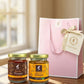 Premium Gourmet in Golden Cap - Pink Gift Bag Bundle of 2 Bottles (Kaffir+Sambal)