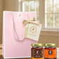 Premium Gourmet in Golden Cap - Pink Gift Bag Bundle of 2 Bottles (Sambal+Kimchi)