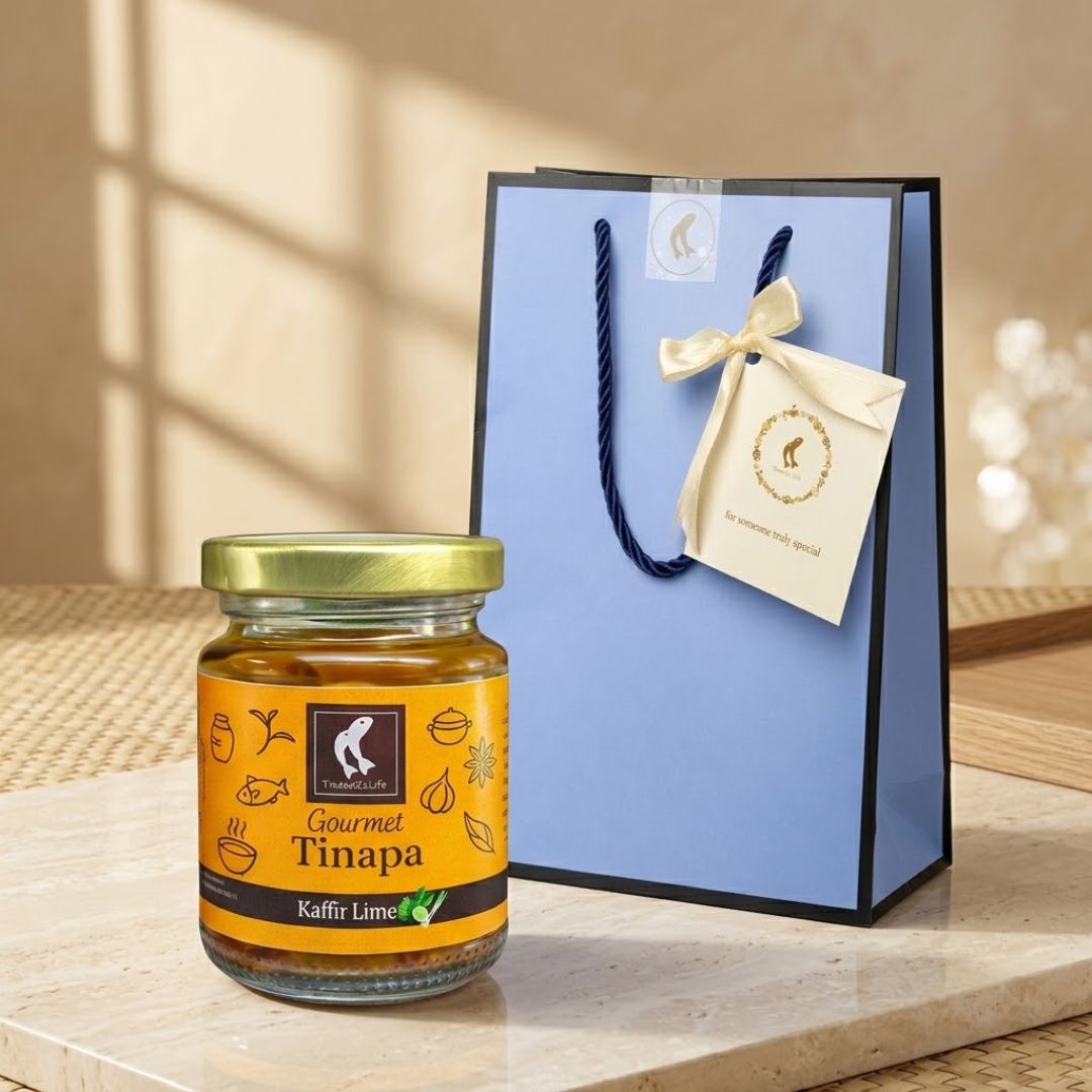 Premium Gourmet in Golden Cap - Blue Gift Bag Bundle of 1 Bottle (Kaffir)