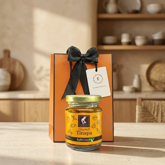 Premium Gourmet in Golden Cap Holiday Gift Bag Bundle of 1 Bottle (Kaffir)