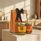 Premium Gourmet in Golden Cap Holiday Gift Bag Bundle of 2 Bottles (Kaffir + Kimchi)