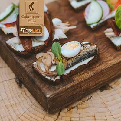 Boneless Galunggong serving suggestion